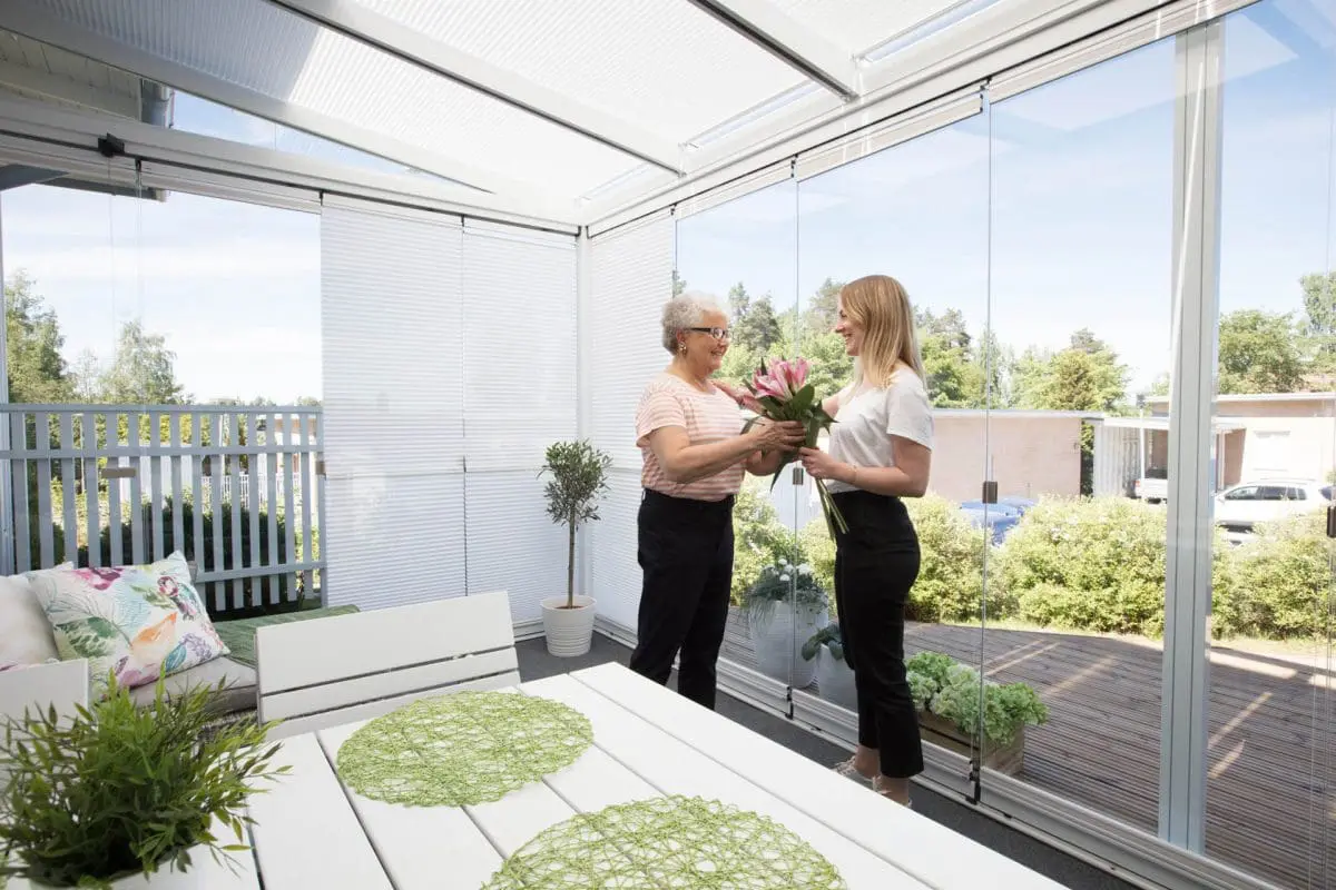 Lumon terrace glazing family Panorama - Cierres de Cristal Plegales